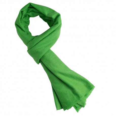 Billede af Grønt cashmere tørklæde