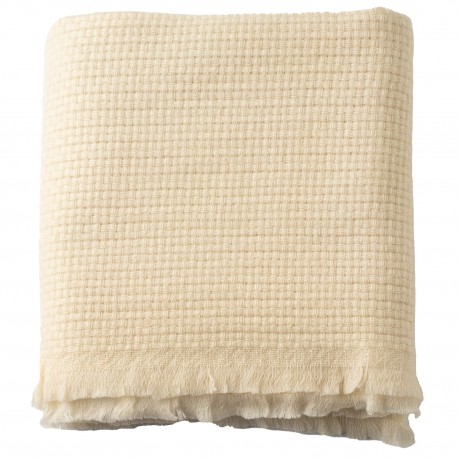 Babytæppe i cashmere – råhvid