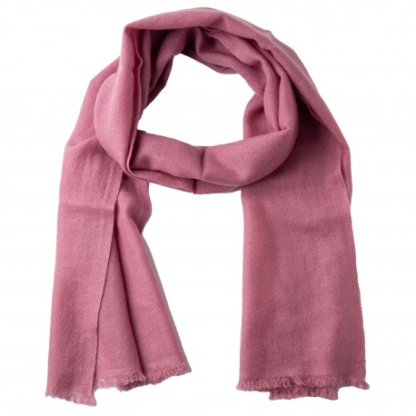 Halstørklæde dame i cashmere – rødviolet, 150 x 30 cm
