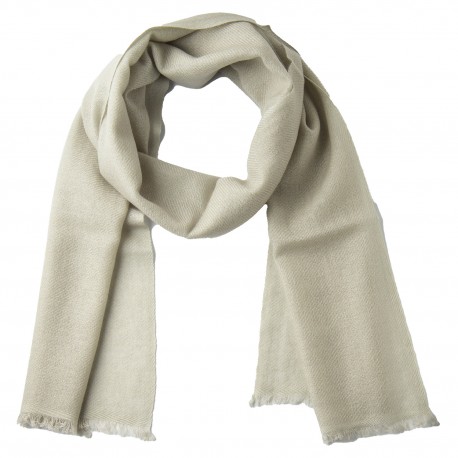 Halstørklæde dame i cashmere – lys salviegrøn, 150 x 30 cm