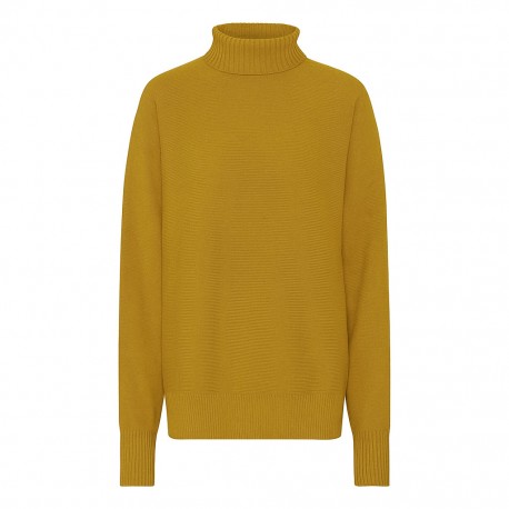 Sweater dame i cashmere – karry, oversize