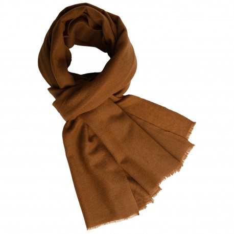 Halstørklæde dame i cashmere – brun