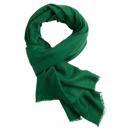 Billede af Mørkegrønt cashmere tørklæde